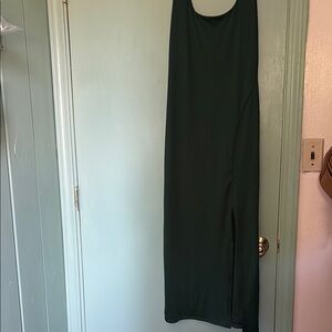 Elegant Green Sleeveless Dress